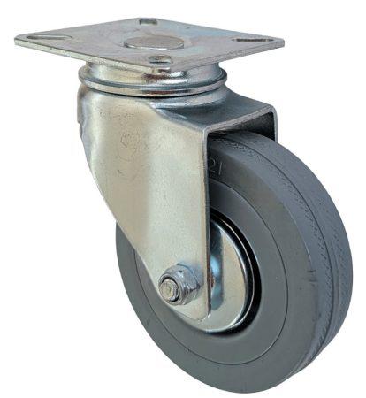 Szürke nyommentes  kerék 75 mm forgó villa TR