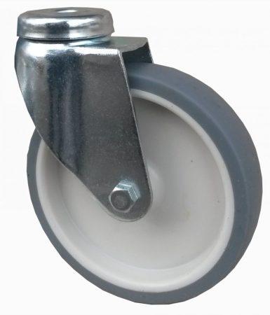Szürke nyommentes kerék hátfuratos villa 100 mm