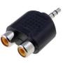 3.5-es JACK-2RCA alj adapter STEREO