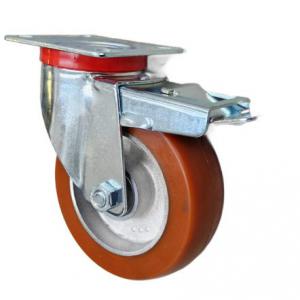 AVP aluminium kerék 125x40 mm forgó-fékes villa