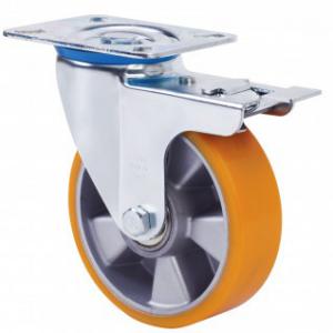 AVP aluminium kerék erősített forgó-fékes villa 100 mm