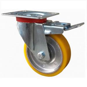 AVP aluminium kerék forgó-fékes villa 80 mm