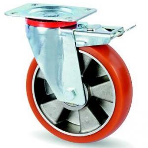 AVP aluminium kerék lekerekített futófelülettel forgó-fékes villa 160 mm