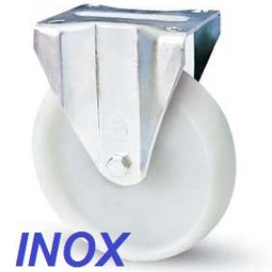 INOX poliamid kerék fix villa 100 mm