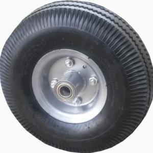 Molnárkocsi  kerék felfújható  17mm tengely golyós csapágyas (10"x4.1/3.5-4)