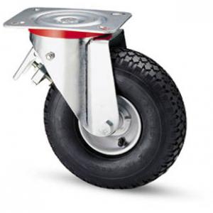 Molnárkocsi kerék forgó-fékes villa 260 mm műa