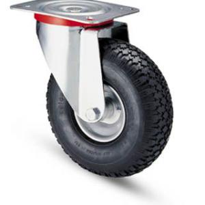 Molnárkocsi kerék forgó villa 260 mm fémfelnis