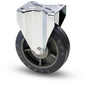 Öntöttvas kerék gumi futófelülettel  fix villa 200x60 mm