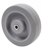 Szürke gumis műanyag kerék sikló csapágyas 40 mm