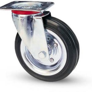 Tömörgumis kerék forgó villa 150 mm