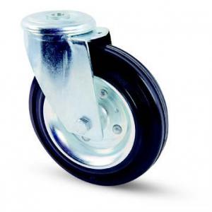 Tömörgumis kerék hátfuratós villa 200 mm