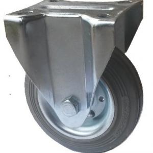 Tömörgumis kerék szürke fix villa 125 mm