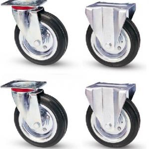 Tömörgumis kerékszett  80mm