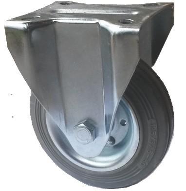 Tömörgumis kerék szürke fix villa 125 mm