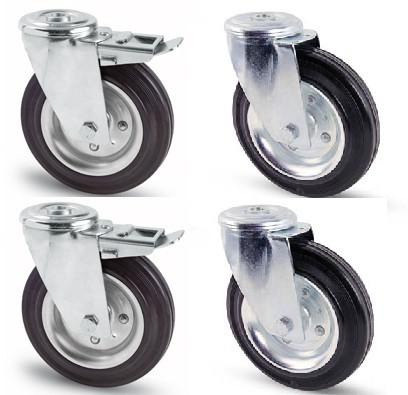 Tömörgumis kerékszett  125 mm
