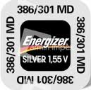 Energizer 1,55V 386/301 SR43W SR43 G12 ezüst-oxid gombelem