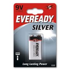 Eveready Wonder Silver  9V 6F22 elem