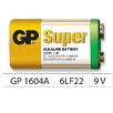 Gp Super Alkaline 9V 6LF22 elem ,1604A