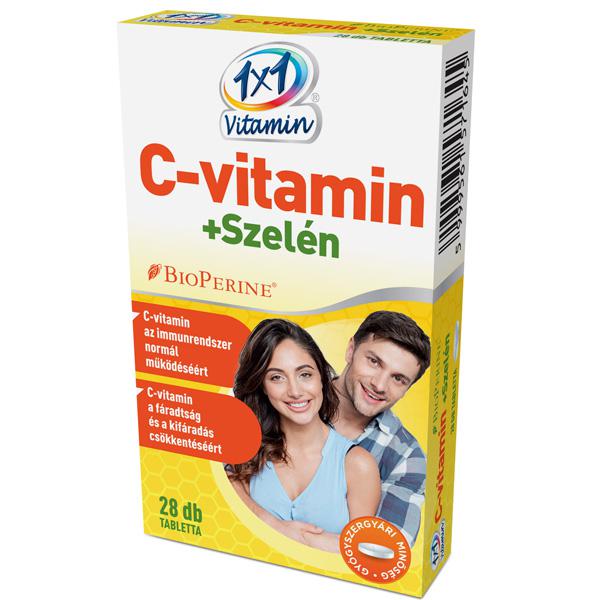 1×1 Vitamin C-vitamin + szelén BioPerinnel filmtabletta 28 szem