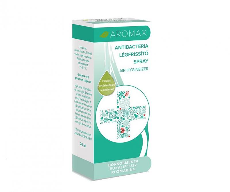 Aromax légfrissítő ANTIBACTERIA Borsosmenta-Eukaliptusz-Rozmaring spray - 20 ml