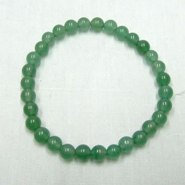 Aventurin ásványékszer golyós karkötő - 6 mm