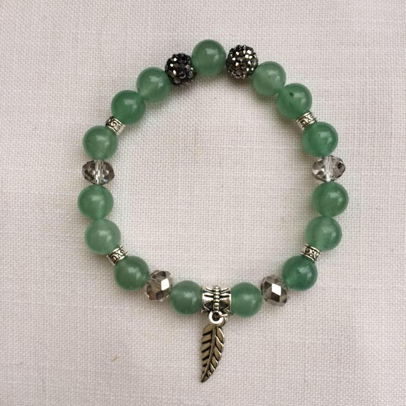 Aventurin egyedi ásvány karkötő