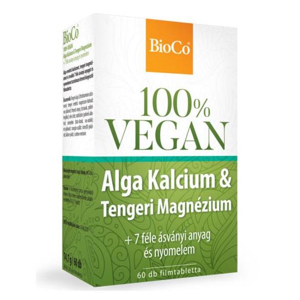 BioCo® 100% VEGAN Alga Kalcium & Tengeri Magnézium filmtabletta 60 db