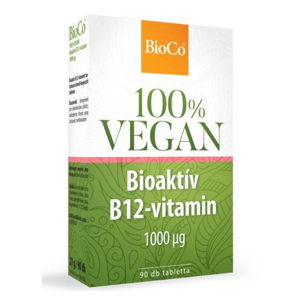 BioCo® 100% VEGAN Bioaktív B12-vitamin 1000mg tabletta 90 db