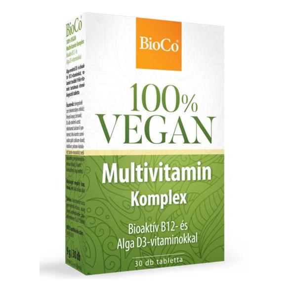 BioCo® 100% VEGAN Multivitamin Komplex tabletta 30 db