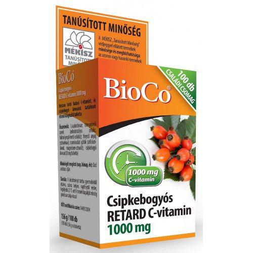 BioCo® Csipkebogyós Retard C-vitamin 1000mg családi csomag 100 db
