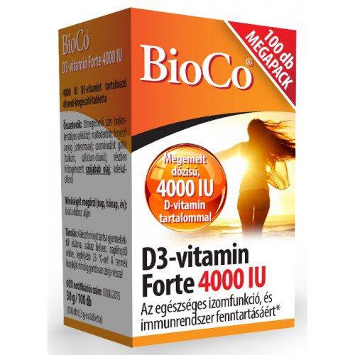 BioCo® D3-vitamin forte 4000 IU 100 db