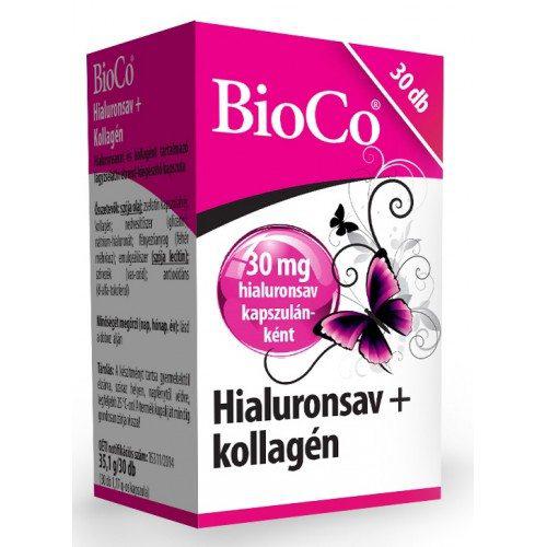 BioCo® Hialuronsav + Kollagén kapszula 30 db