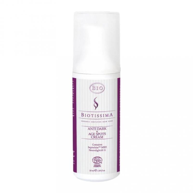Biotissima® arckrém az öregségi foltok eltüntetésére – BIO minősítéssel  50 ml