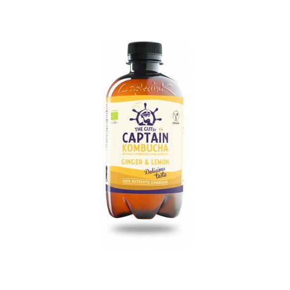 Captain kombucha ital gyömbér-citromos 400 ml