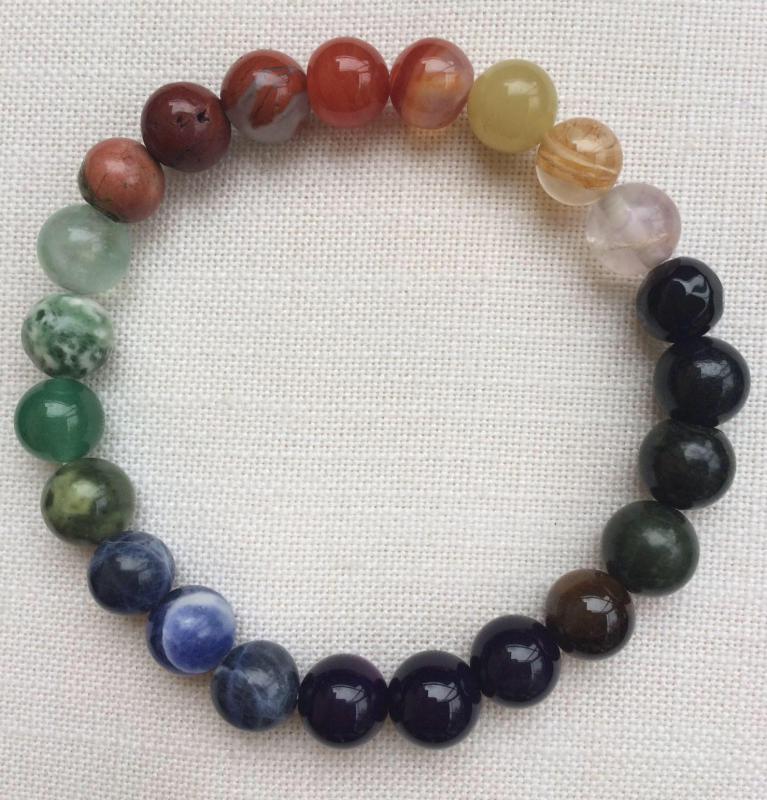 Color egyedi ásvány karkötő