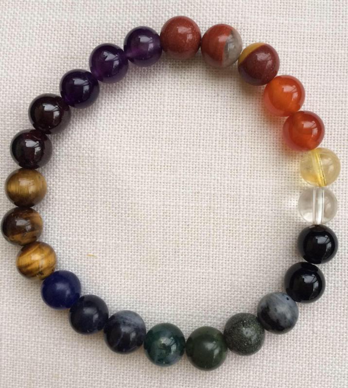 Color egyedi ásvány karkötő