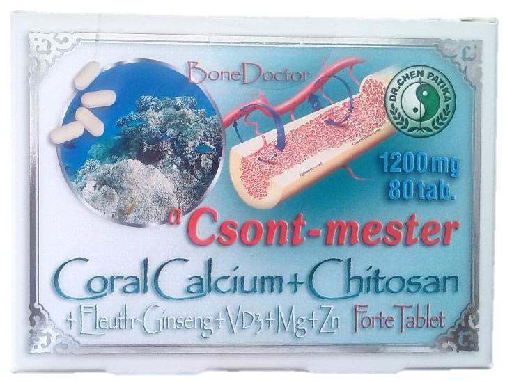 Dr Chen Csont-Mester Coral calcium Forte tabletta - 80 szem