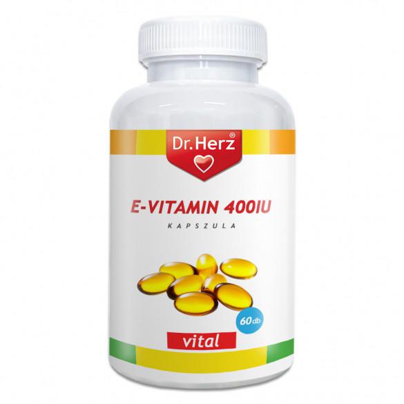 Dr Herz E-vitamin 400IU 60 szem lágyzselatin kapszula