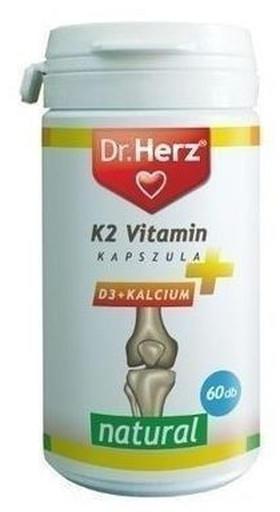 Dr Herz K2-vitamin + D3 + Kalcium kapszula - 60 szem