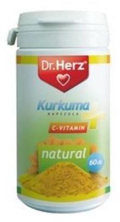 Dr Herz Kurkuma+C-vitamin - 60 szem