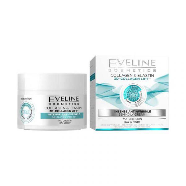 Eveline Kollagén & Elasztin Intenzív Ránctalanító N/É krém érett bőrre 50ml