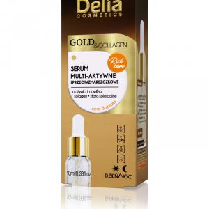 DELIA GOLD & COLLAGEN Élénkítő szérum a ráncok ellen 10 ml