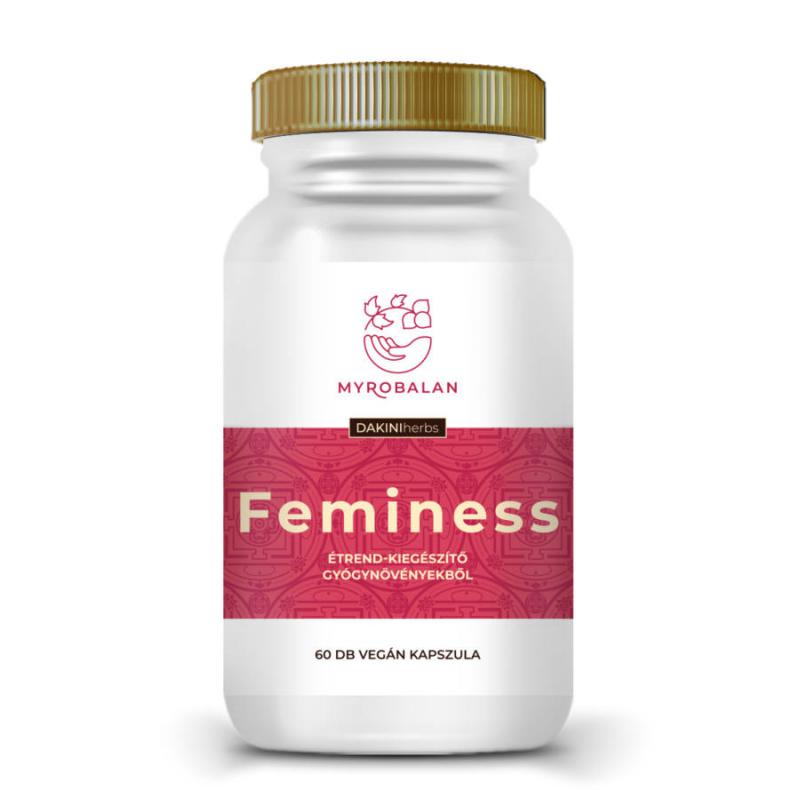 Feminess - gyógynövény kapszula a könnyed változókorért - 60 szem
