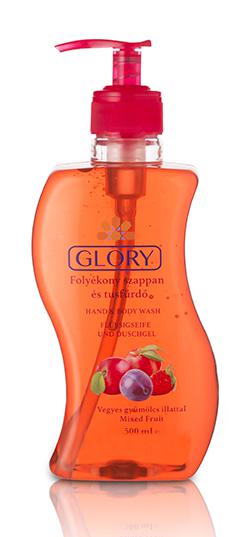 Glory folyékony szappan és tusfürdő Vegyes gyümölcs illattal 500 ml