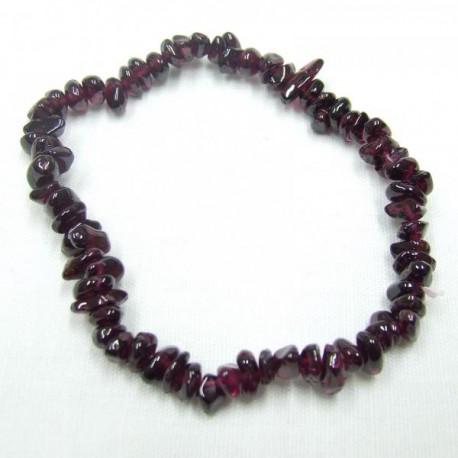 Gránát ásványékszer gömbölyítettszemü karkötő