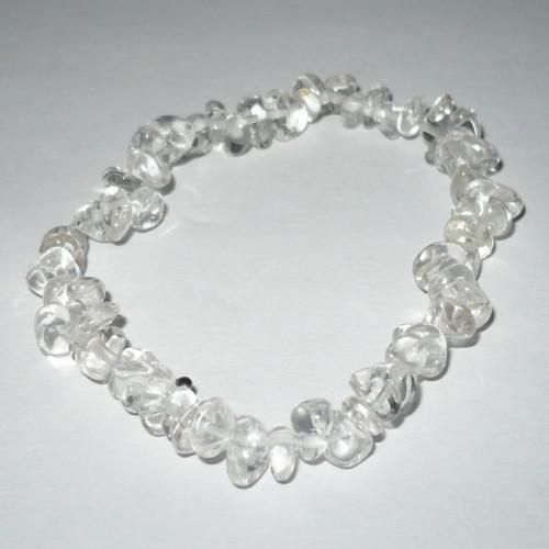 Hegyikristály ásványékszer szemcse karkötő