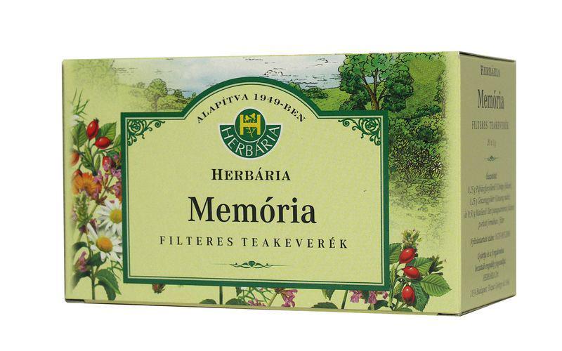 Herbária Memória gyógynövényeket tartalmazó filteres tea 20x1g