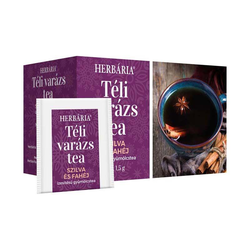Herbária Téli varázs szilva-fahéj ízű gyümölcstea