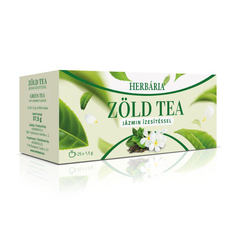 Herbária Zöld tea jázmin ízesítéssel 25x1g