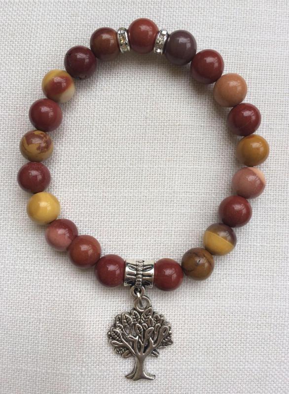 Jaspis egyedi ásvány karkötő